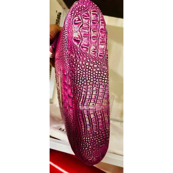 Brahmin Katie Hyacinth 🪻 Melbourne 🧜‍♀️Leather Crossbody NWT - Picture 3 of 7